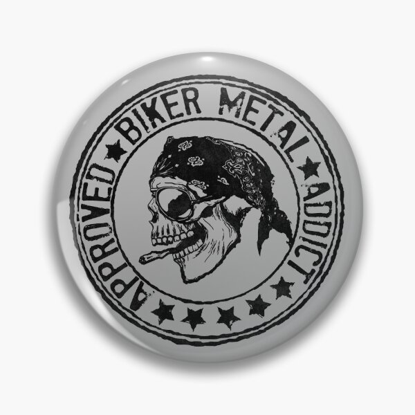 Item preview, Biker Metal Addict (Stamp) designed and sold by MagicEyesOnly.