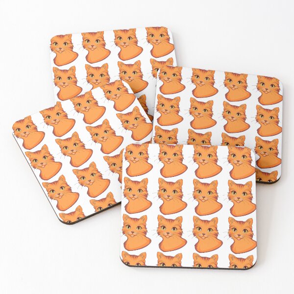 Item preview, Cute Ginger Cat Pattern designed and sold by manojbalan1968.