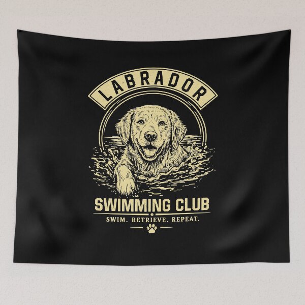 Item preview, Labrador Swimming Club Funny Dog Lover designed and sold by charoen-design.