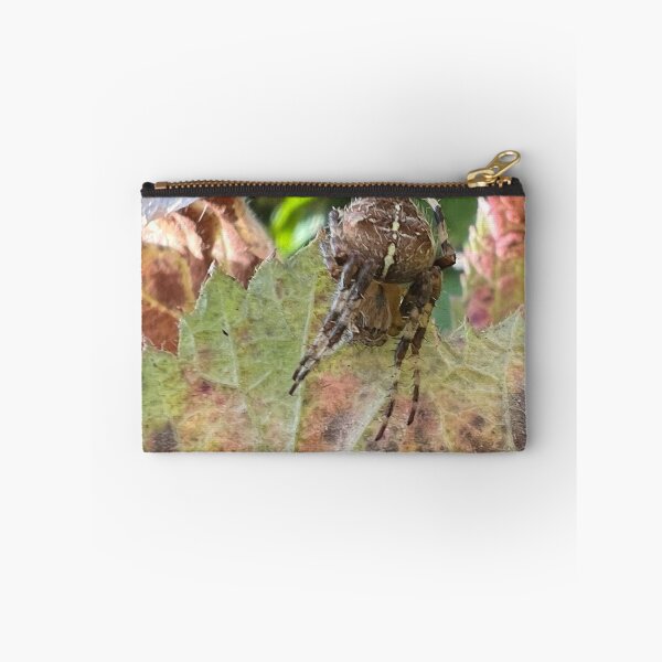 Item preview, Garden Spider on Autumn Leaf designed and sold by Astute-Artio-Photography.