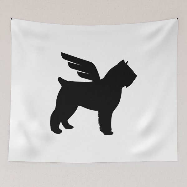 Item preview, Bouvier, Winged Bouvier, Angel Bouvier, Bouvier Des Flanders designed and sold by blackdogshop.