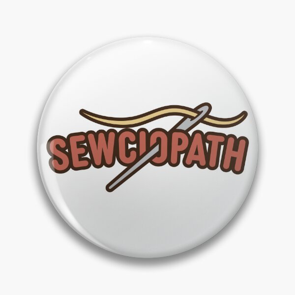 Item preview, Sewciopath – Muted Retro Sewing Humor Design designed and sold by TiffanyMcKee.