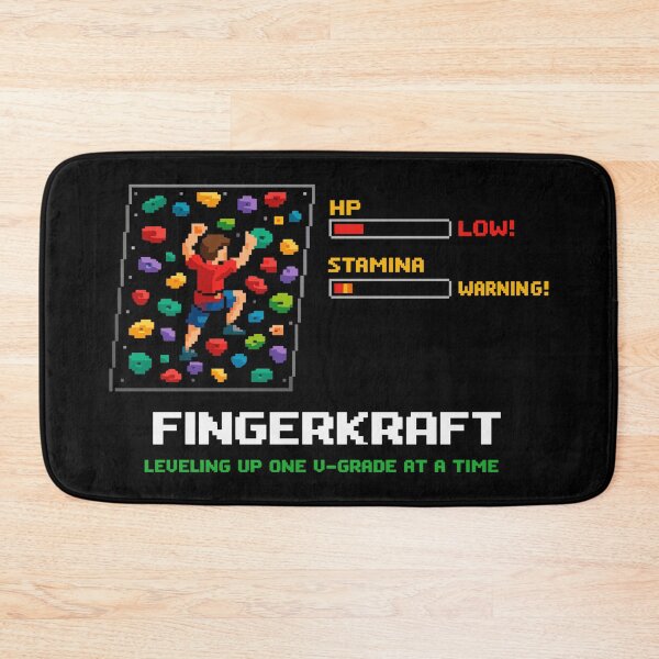 Item preview, Retro Pixel Art Bouldering: Leveling Up Quote designed and sold by Pineapple-Tree.