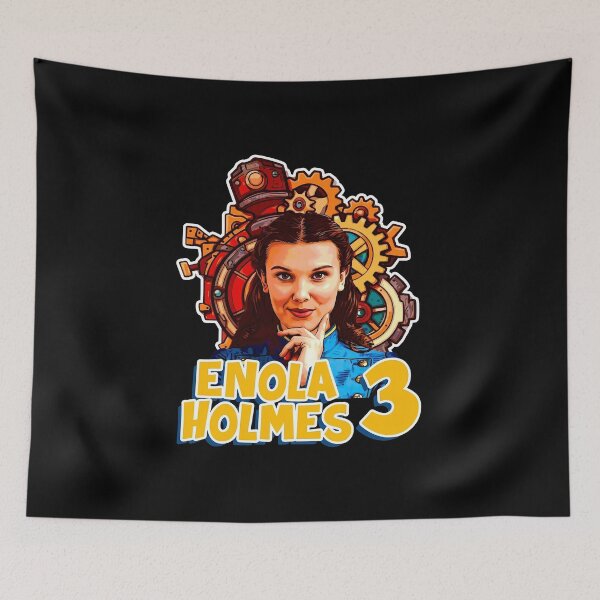 Item preview, Enola Holmes 3 Mystery Girl Retro Adventure designed and sold by mahoganiart.