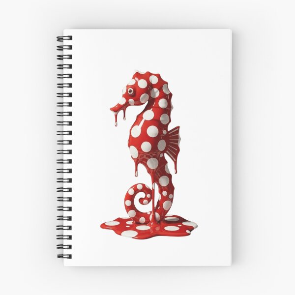 Item preview, Melting Polka Dot Seahorse Marine Life Modern Art designed and sold by YourColorsWall.