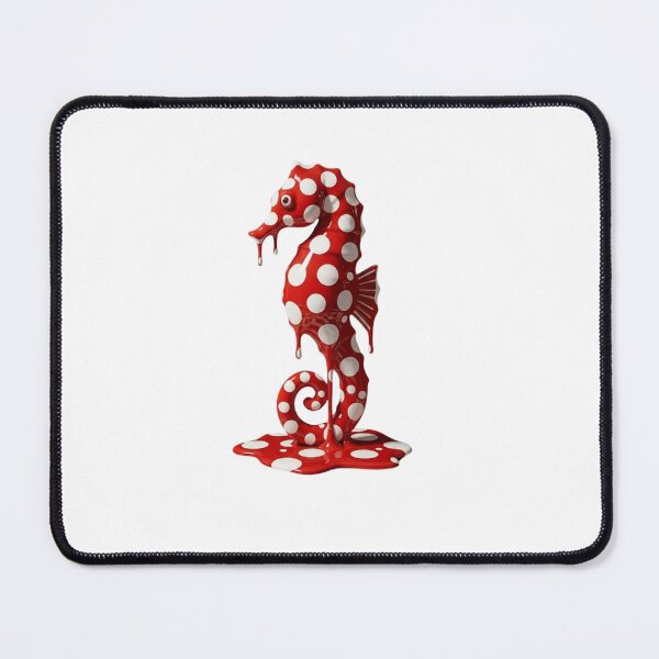 Item preview, Melting Polka Dot Seahorse Marine Life Modern Art designed and sold by YourColorsWall.