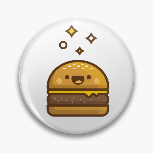 Item preview, Happy Golden Cheeseburger With Sparkling Smile designed and sold by Loopa-Art.