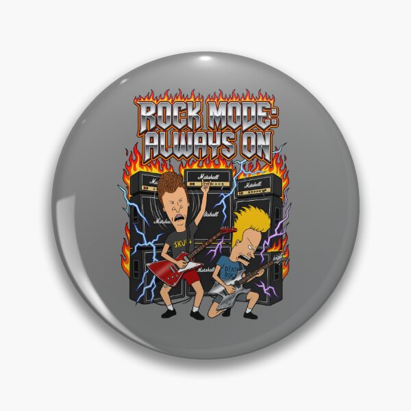 Item preview, Beavis and Butt-Head Rock Comic Amidst Fire and Lightning designed and sold by Imprearte.