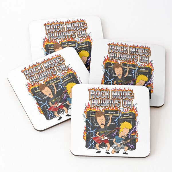 Item preview, Beavis and Butt-Head Rock Comic Amidst Fire and Lightning designed and sold by Imprearte.