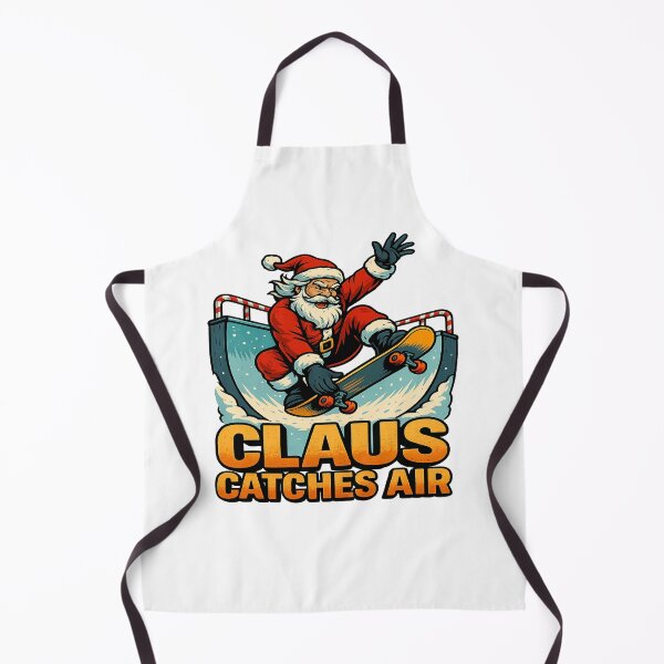 Item preview, Claus Catches Air Skateboarding Santa Christmas designed and sold by ColeLaniTrading.