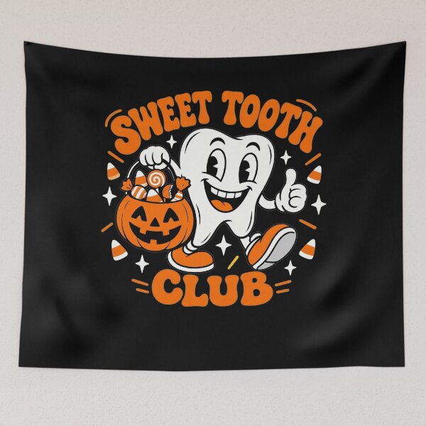 Item preview, Sweet Tooth Club Halloween Funny Trick Or Treat Candy Dental Humor designed and sold by clothesy7.