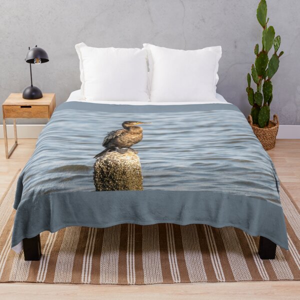 Item preview, Cormorán descansando sobre un poste de madera designed and sold by Debra Martz.