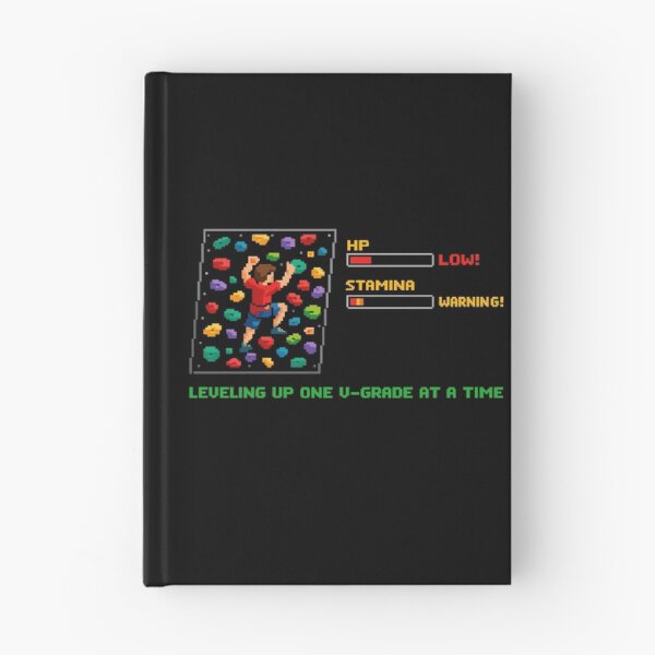 Item preview, Retro Pixel Art Bouldering: Leveling Up Quote designed and sold by Pineapple-Tree.