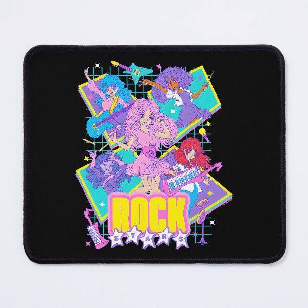 Item preview, Pop Star Girls Rock Stars Anime Style Band Portraits designed and sold by jacksontvs.
