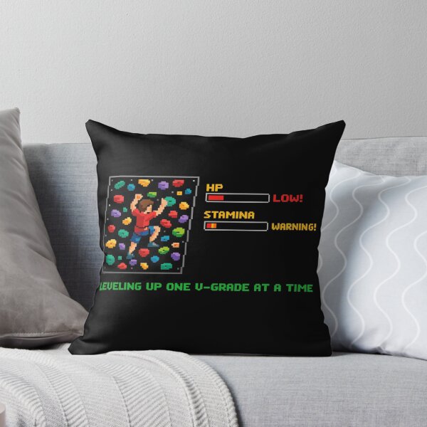 Item preview, Retro Pixel Art Bouldering: Leveling Up Quote designed and sold by Pineapple-Tree.