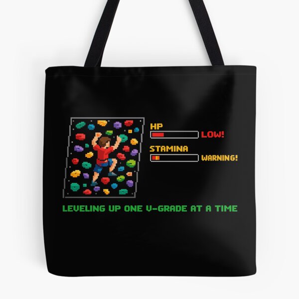 Item preview, Retro Pixel Art Bouldering: Leveling Up Quote designed and sold by Pineapple-Tree.