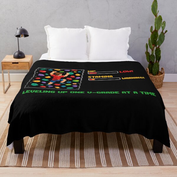 Item preview, Retro Pixel Art Bouldering: Leveling Up Quote designed and sold by Pineapple-Tree.