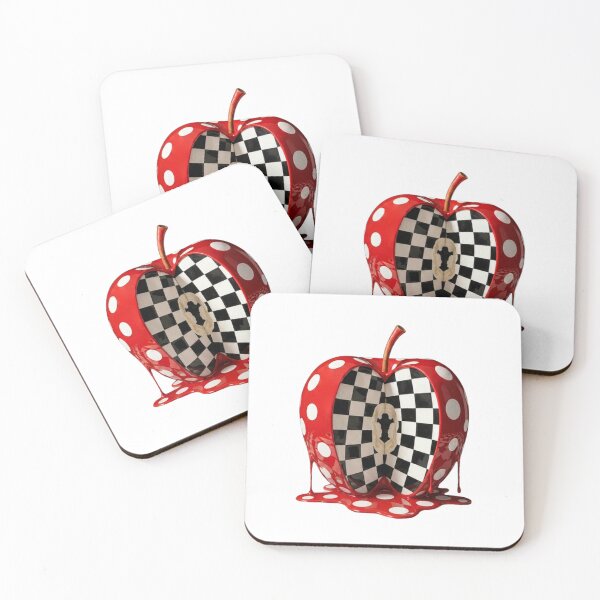 Item preview, Melting Polka Dot Apple Checkered Keyhole Modern Art designed and sold by YourColorsWall.