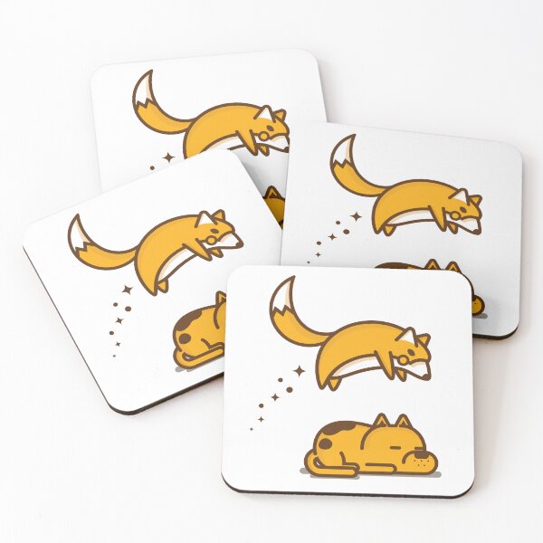 Item preview, Playful Fox Jumps Over Lazy Dog designed and sold by Loopa-Art.