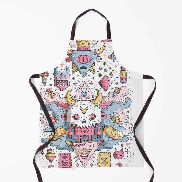 Item preview, Whimsical Occult Doodle Creatures and Symbols designed and sold by Romgora.
