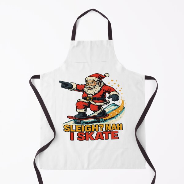 Item preview, Sleigh Nah I Skate Santa Skateboarding Christmas designed and sold by ColeLaniTrading.