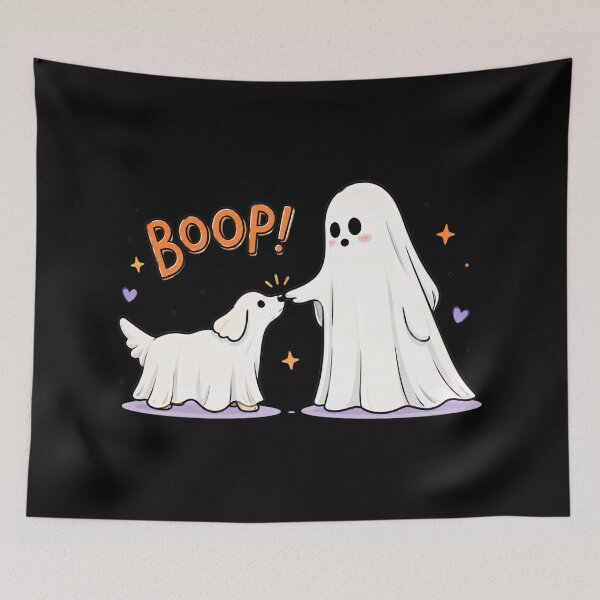 Item preview, Boop Ghost Dog, Funny Halloween, Dog Mom designed and sold by Quiajia.