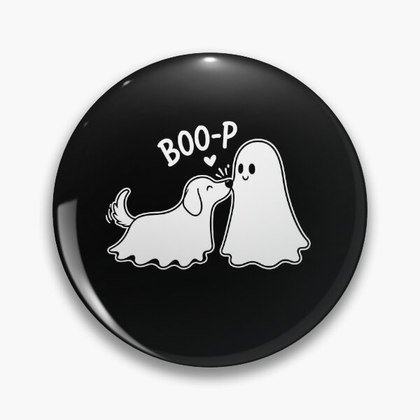 Item preview, Cute Dog Kissing Ghost, Boo-P Halloween Pun, Spooky Puppy Love, Cute Ghost Couple, Adorable Halloween Gift, Funny Boo Theme designed and sold by howsamluca.