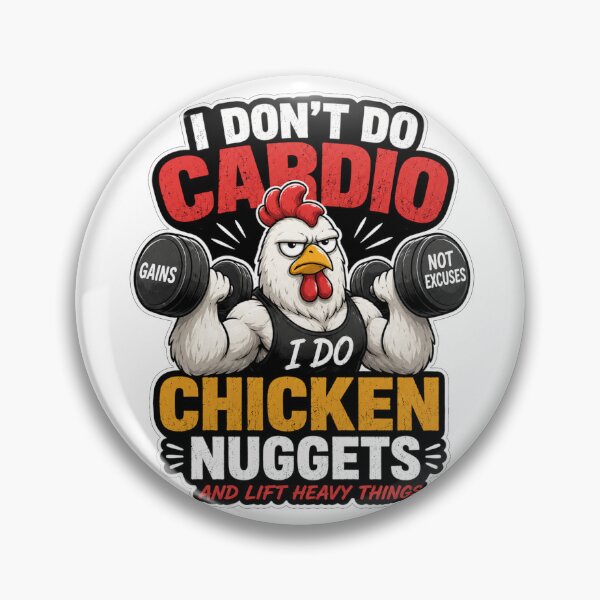 Item preview, I Don’t Do Cardio – Funny Chicken Nuggets Gym Workout designed and sold by GainzillasGymShop.
