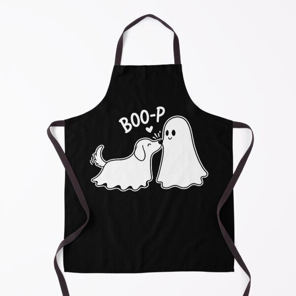 Item preview, Cute Dog Kissing Ghost, Boo-P Halloween Pun, Spooky Puppy Love, Cute Ghost Couple, Adorable Halloween Gift, Funny Boo Theme designed and sold by howsamluca.