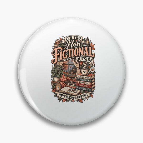 Item preview, Vireltoo It’s Too Fictional Outside T-Shirt – Cozy Reading & Book Lover Design designed and sold by ARTwy.