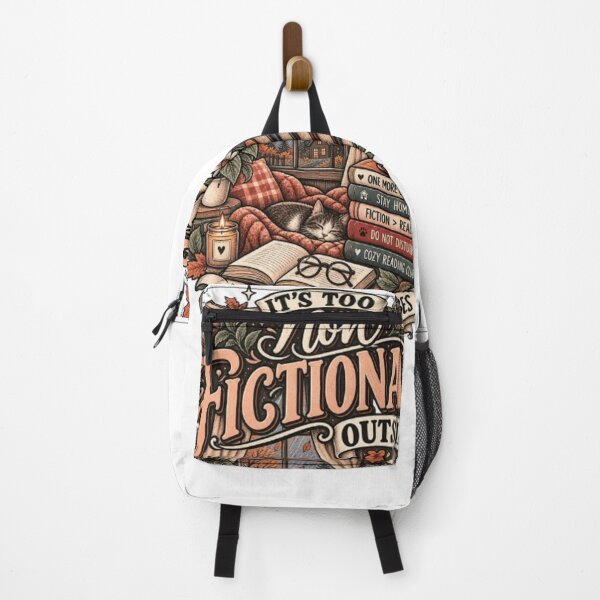 Item preview, Vireltoo It’s Too Fictional Outside T-Shirt – Cozy Reading & Book Lover Design designed and sold by ARTwy.