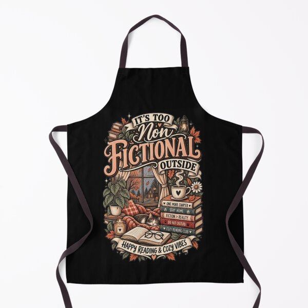 Item preview, Vireltoo It’s Too Fictional Outside T-Shirt – Cozy Reading & Book Lover Design designed and sold by ARTwy.