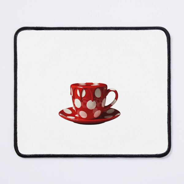 Item preview, Melting Polka Dot Coffee Cup Teacup Modern Art designed and sold by YourColorsWall.