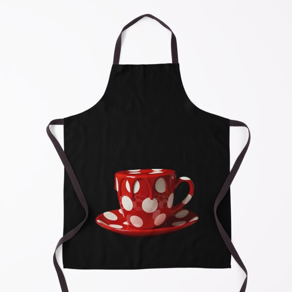 Item preview, Melting Polka Dot Coffee Cup Teacup Modern Art designed and sold by YourColorsWall.