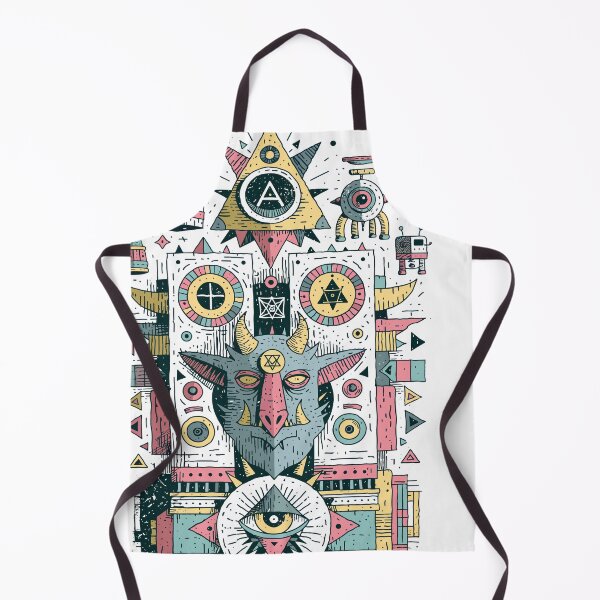 Item preview, Mystic Geometric Deity Folk Art Design designed and sold by Romgora.