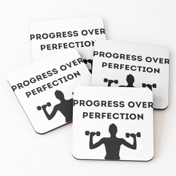 Item preview, Progress Over Perfection - Fitness & Gym Motivation designed and sold by AuraArtStudioco.