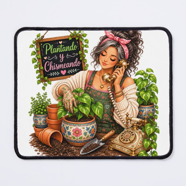Item preview, Plantando y Chismeando – Funny Latina Plant Mom & Houseplant Lover designed and sold by CottageGardenCo.