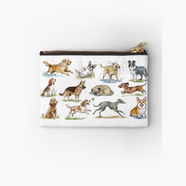 Item preview, Set of 12 dogs watercolor drawing  designed and sold by NataliRubchik.
