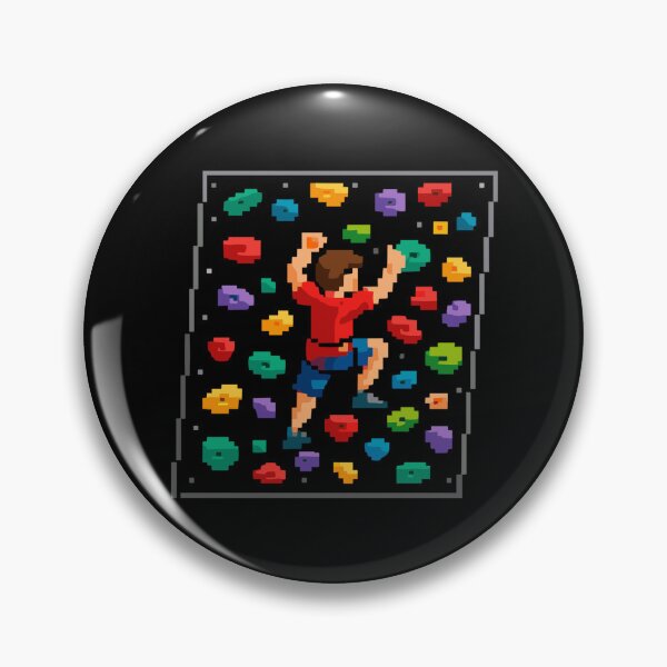 Artikelvorschau, Retro Pixel Art Bouldern 8-Bit Kletterwand entworfen und verkauft von Pineapple-Tree.