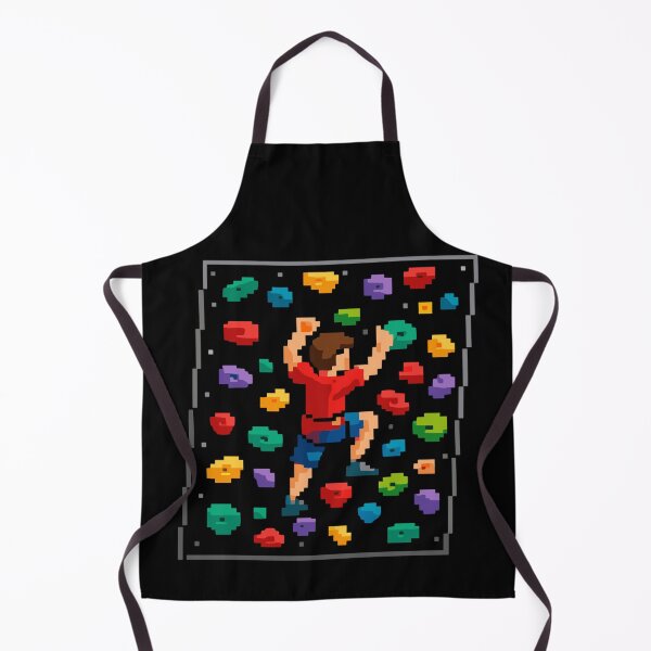 Item preview, Retro Pixel Art Bouldering 8-Bit Climbing Wall designed and sold by Pineapple-Tree.