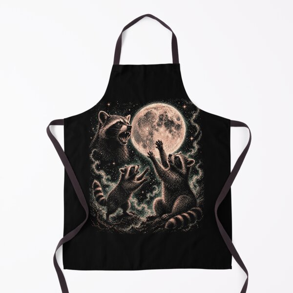 Item preview, Moonlit Raccoons – Mystical Gothic Wildlife Under a Full Moon designed and sold by SOUFIANE1991.