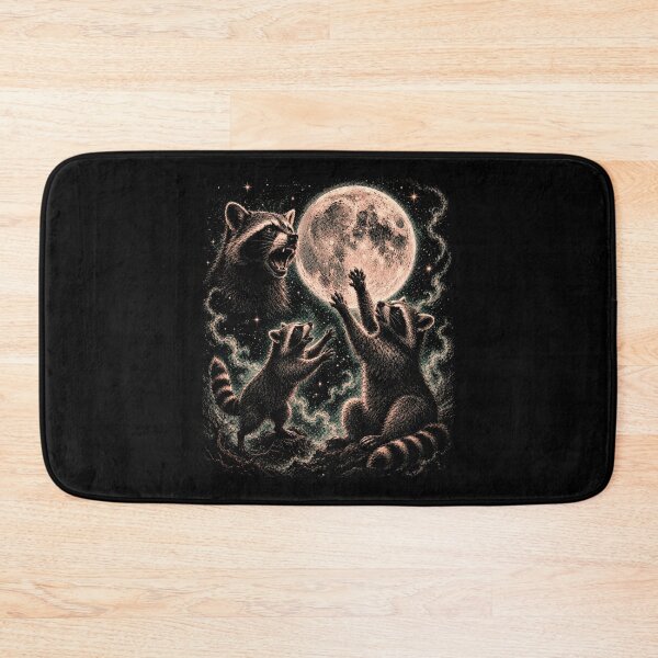 Item preview, Moonlit Raccoons – Mystical Gothic Wildlife Under a Full Moon designed and sold by SOUFIANE1991.