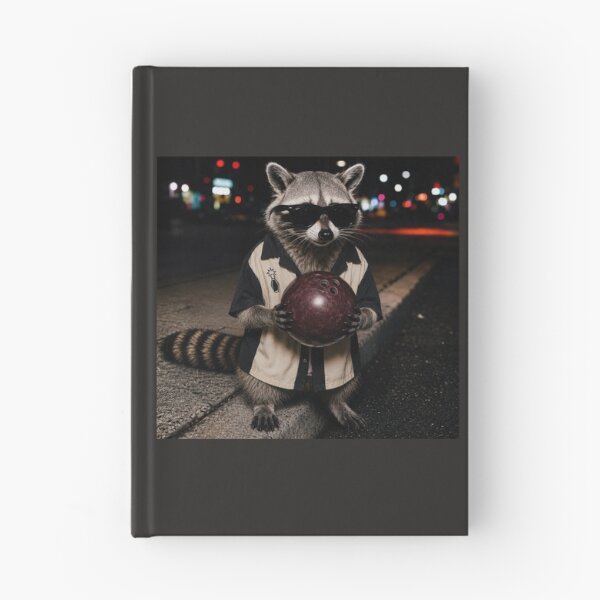 Item preview, Funny Cool Raccoon with Sunglasses Holding a Bowling Ball designed and sold by SunfullyYours.