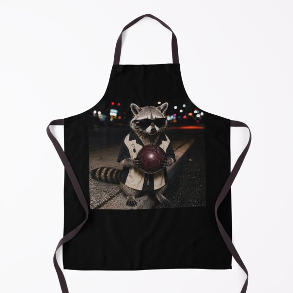 Item preview, Funny Cool Raccoon with Sunglasses Holding a Bowling Ball designed and sold by SunfullyYours.