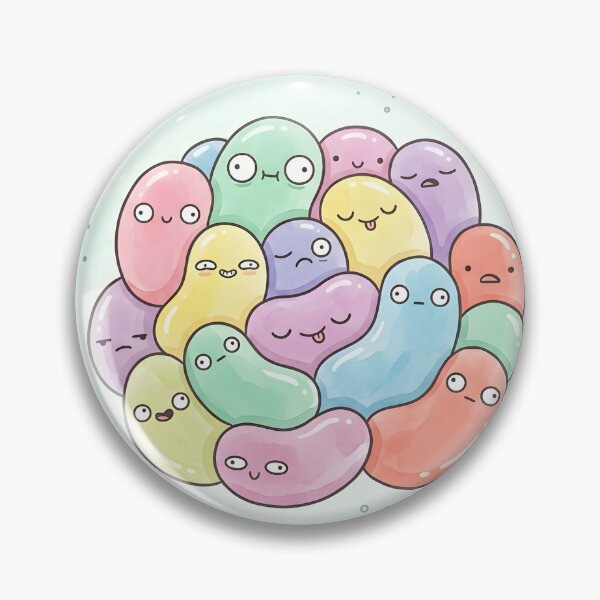 Item preview, Cute Jelly Beans Pile Kawaii Rainbow Candy Art designed and sold by DuckOddity.