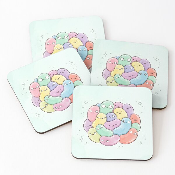 Item preview, Cute Jelly Beans Pile Kawaii Rainbow Candy Art designed and sold by DuckOddity.