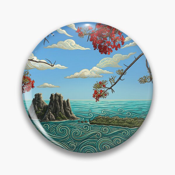 Item preview, Ocean Gaze — Flamboyant Blossoms designed and sold by Hawaii26.