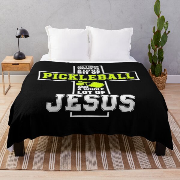 Item preview, I Need Pickleball and Jesus Funny Christian designed and sold by ellapaintcoast.