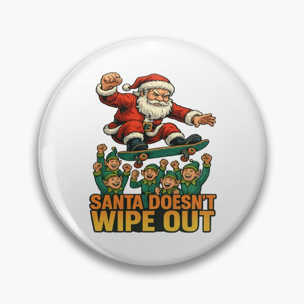 Item preview, Santa Doesnt Wipe Out Skateboarding Elves Christmas Humor designed and sold by ColeLaniTrading.