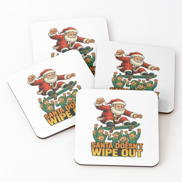 Item preview, Santa Doesnt Wipe Out Skateboarding Elves Christmas Humor designed and sold by ColeLaniTrading.